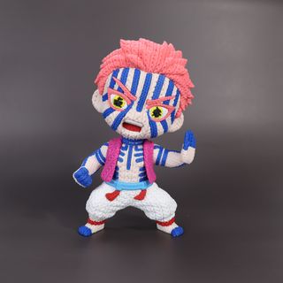 Figura Akaza (Demon Slayer) Tejida