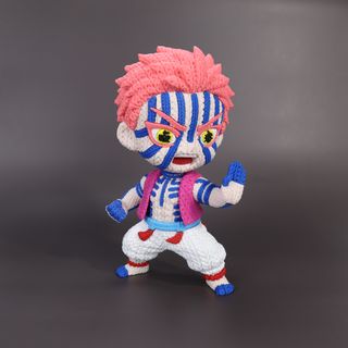 Figura Akaza (Demon Slayer) Tejida