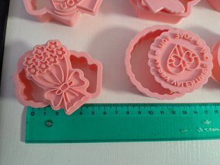 6 sellos para galletas San Valentín