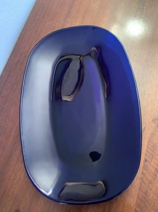 Piatto da portata Bormioli Rocco blu cobalto