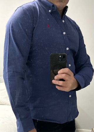 Camisa Oxford Polo Ralph Lauren Azul Talla M/L