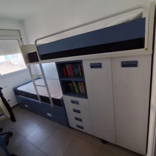 Litera tren de madera