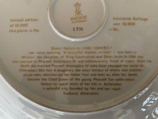 Plato de porcelana Kaiser Nefertiti