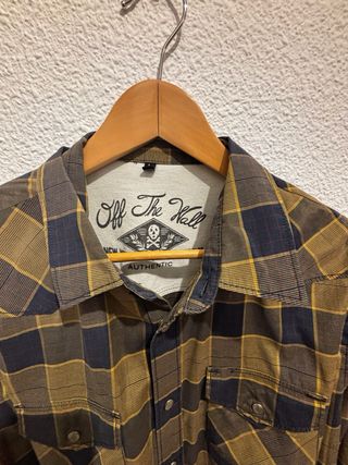 Camisa Vans cuadros azul y marrón