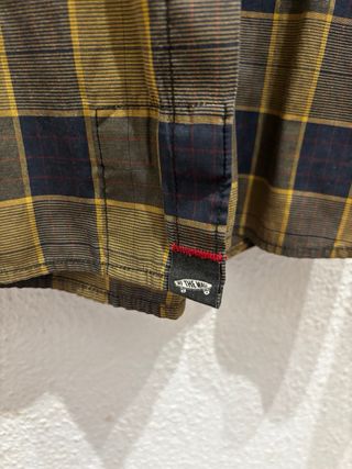 Camisa Vans cuadros azul y marrón
