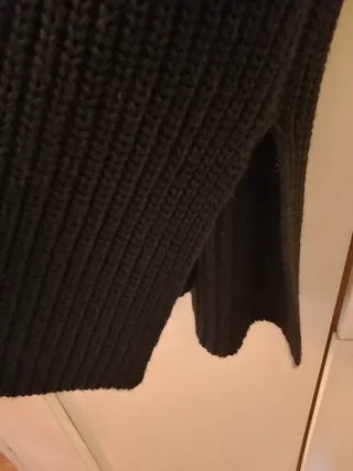 Cappotto lungo in lana nero