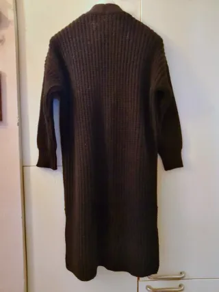 Cappotto lungo in lana nero