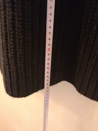 Cappotto lungo in lana nero