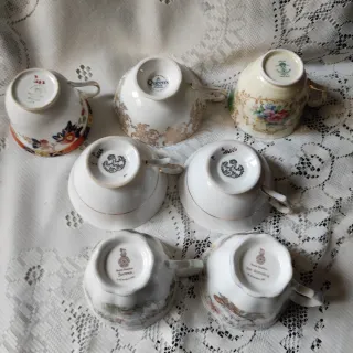 OFFERTA 🇬🇧 set 7 tazze ROTTE x riuso creativo