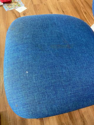 Silla de escritorio con ruedas azul