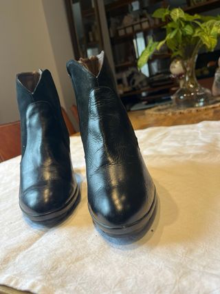 Botines Wonder Piel Negro Talla 38