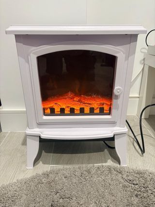 Calefactor eléctrico blanco