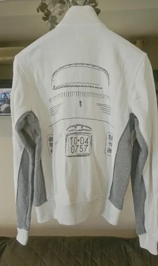 Felpa Fiat 500 Zip Bianca