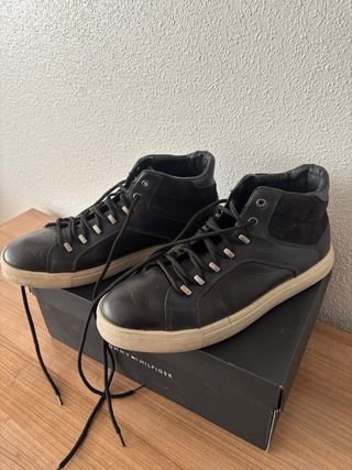 Botines Tommy Hilfiger Hombre Negros