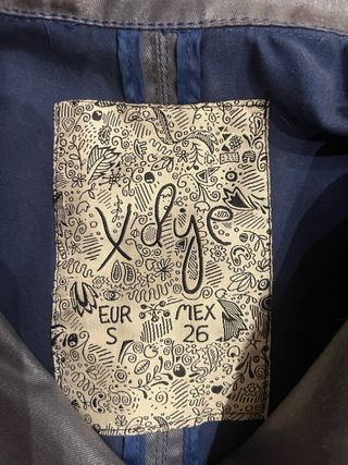 Abrigo azul niña con capucha