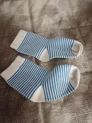Calzini bimbo righe blu 23-26