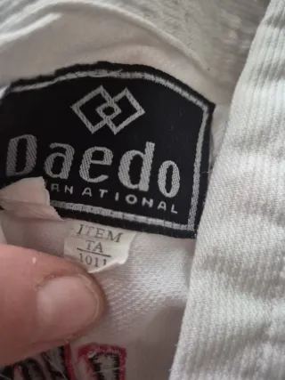 Traje de Taekwondo Daedo Niño Blanco talla 10/11