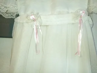 Vestido antiguo comunión niña blanco