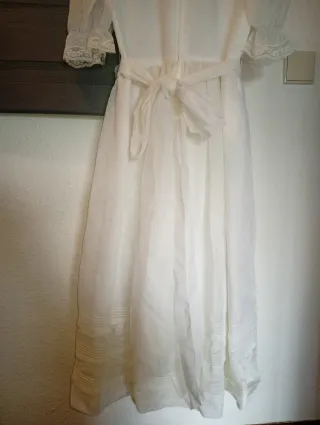Vestido antiguo comunión niña blanco