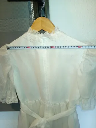 Vestido antiguo comunión niña blanco