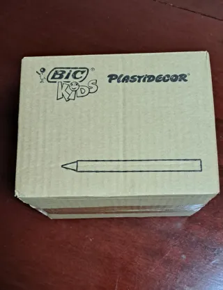 12 Packs Plastidecor BIC Kids,  crayons cera