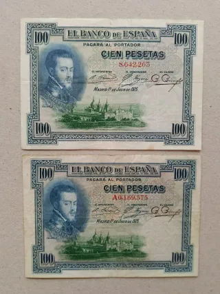 Billetes 100 Pesetas Banco de España 1925
