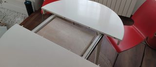 Mesa redonda extensible 90-120 cm