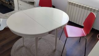 Mesa redonda extensible 90-120 cm