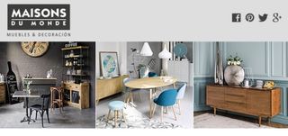 Maisons du monde - Mesa de comedor madera y metal