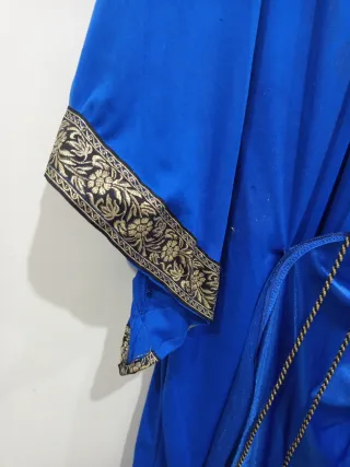 Disfraz Medieval Talla XXXL Azul y Dorado
