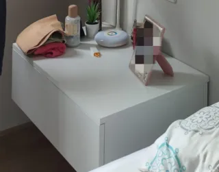 DOS Mesilla Noche Colgante VIDA XL Blanca