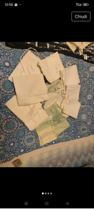 13 Federe Cuscino Letto. No rotture. Da bollire