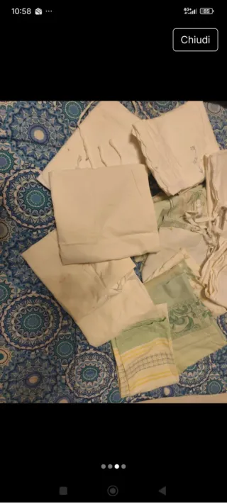 13 Federe Cuscino Letto. No rotture. Da bollire