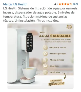 Purificador de agua Health Systems