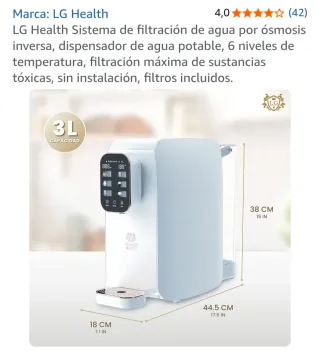 Purificador de agua Health Systems