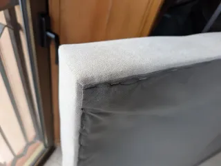 Cabecero tapizado beige 145x120 cm