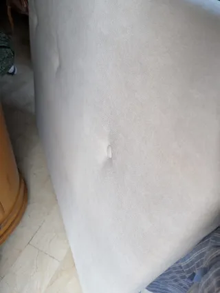 Cabecero tapizado beige 145x120 cm