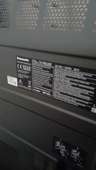 Televisor Plasma 46" Panasonic Negro