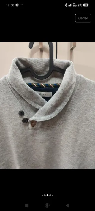 Jersey Cortefiel caballero gris