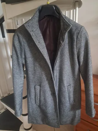 Cappottino uomo grigio fantasia 44