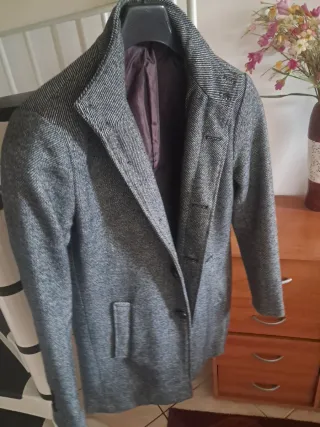 Cappottino uomo grigio fantasia 44