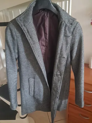 Cappottino uomo grigio fantasia 44