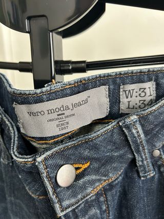 Vaqueros Vero Moda Rectos Azul Marino Talla 42