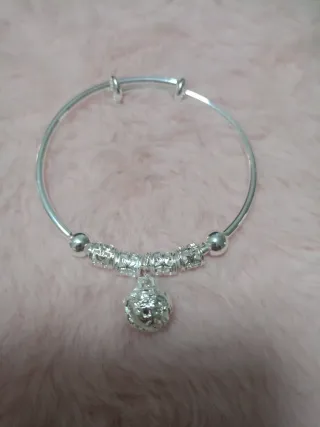 Brazalete fino plata ley