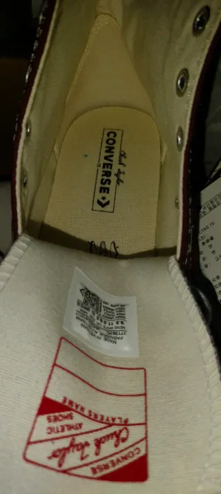 Zapatillas Converse Burdeos Talla 43