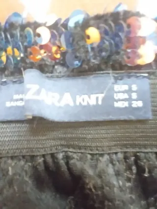 Falda mini de lentejuelas