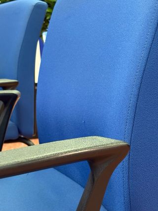 Pack 4 Sillas de oficina azules y negras