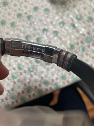 Braccialetto Acciaio Inox Nero Argento