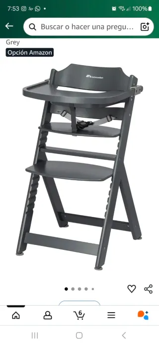 Trona evolutiva madera