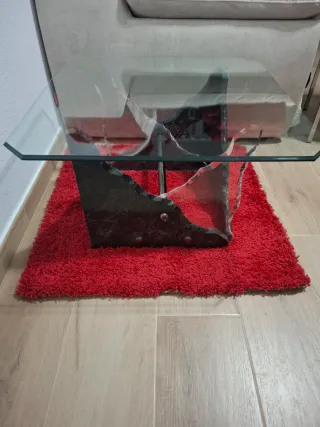 SOLO HOY! Mesa centro de diseño cristal y regalo